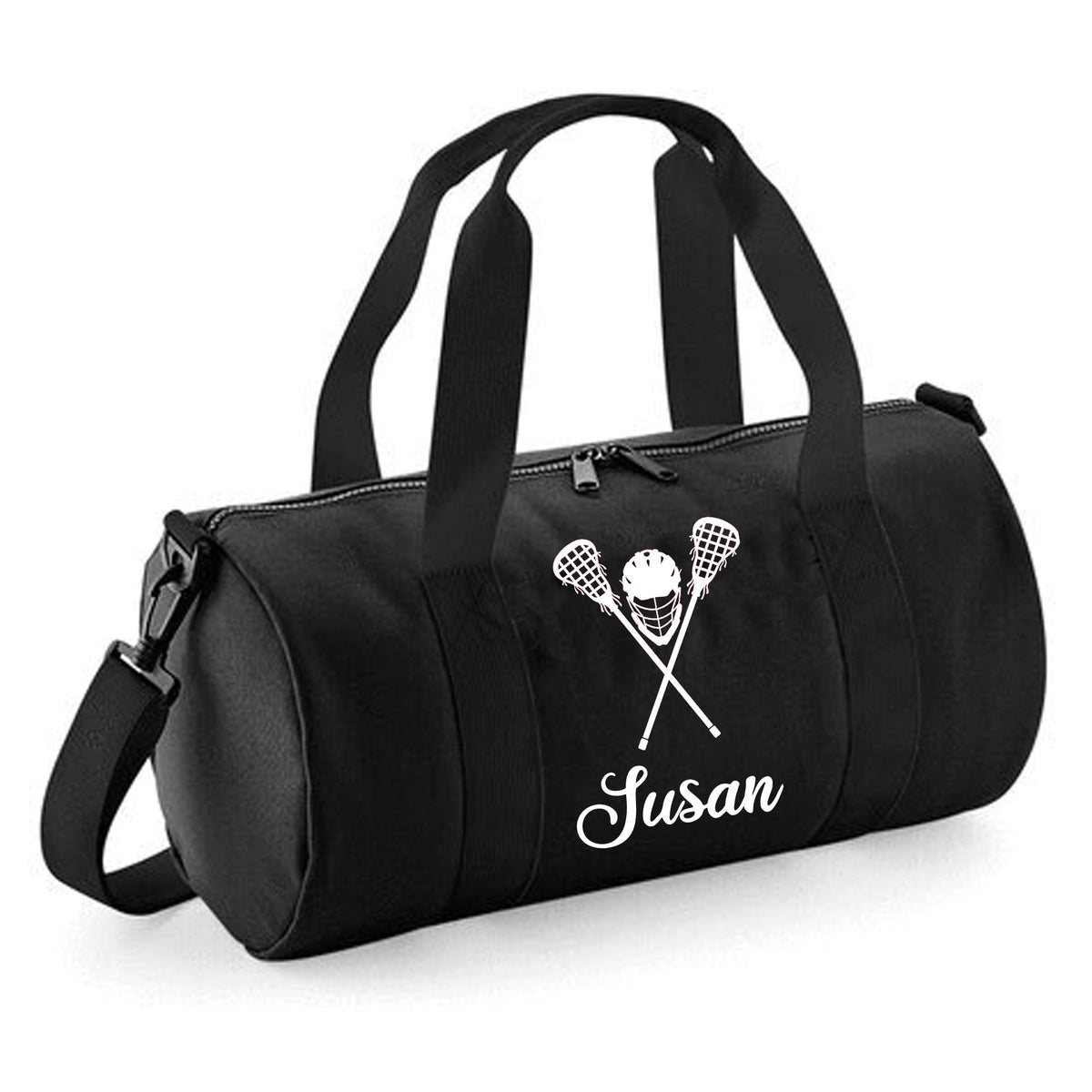 Personalised Lacrosse Barrel Bag | Kids Sports Holdall with Name