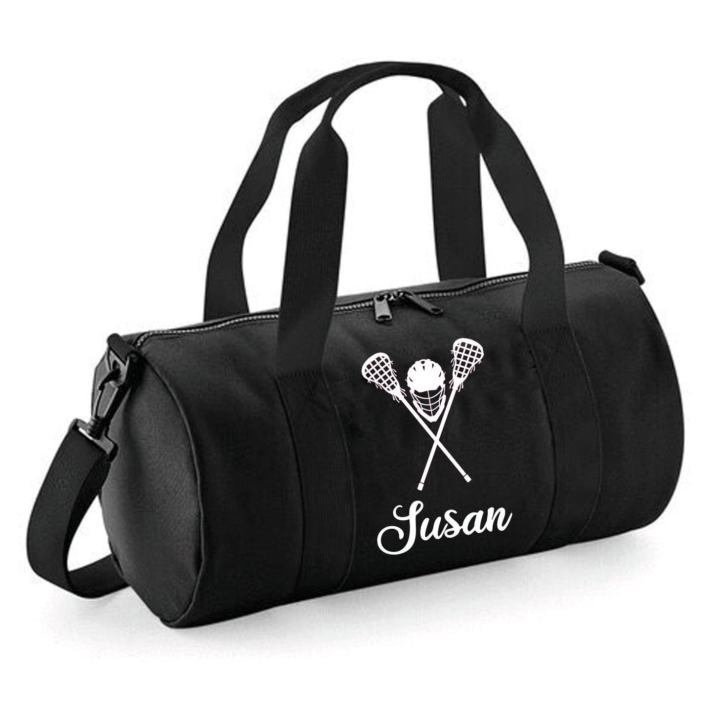 Personalised Lacrosse Barrel Bag 12L, Sports Holdall for Kids