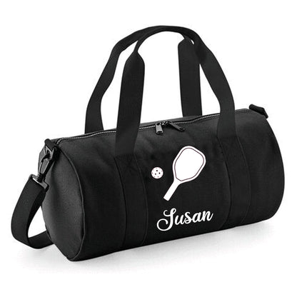 Personalised Pickleball Design Barrel Bag, Kids Durable Holdall