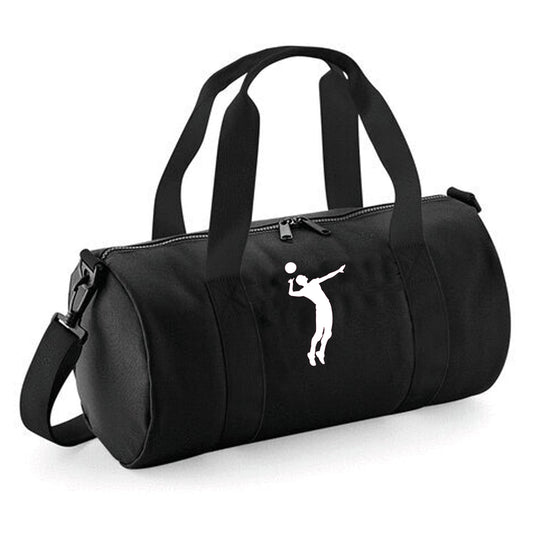 Personalised Volleyball Barrel Bag, Kids Sports Bag with Name
