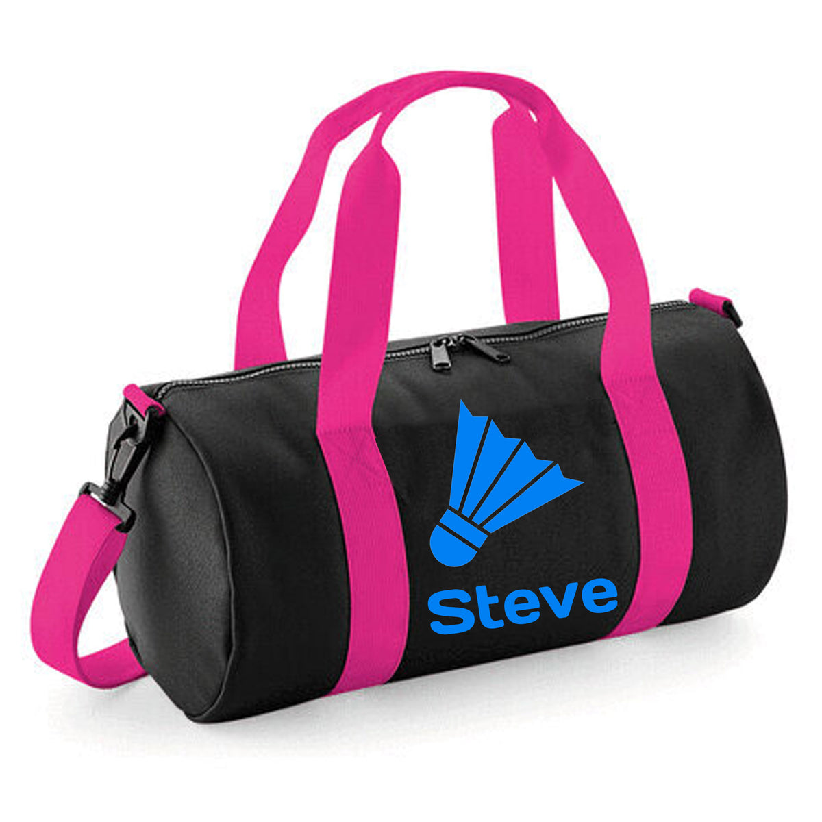 Personalised Badminton Barrel Bag | Kids Sports Holdall with Name