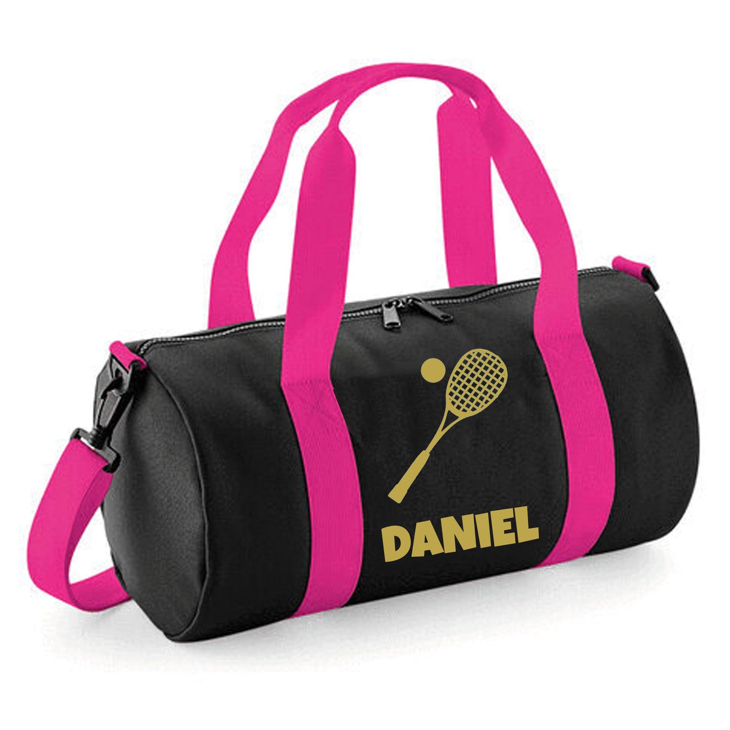 Personalised Squash Barrel Bag 12L, Stylish Holdall for Kids