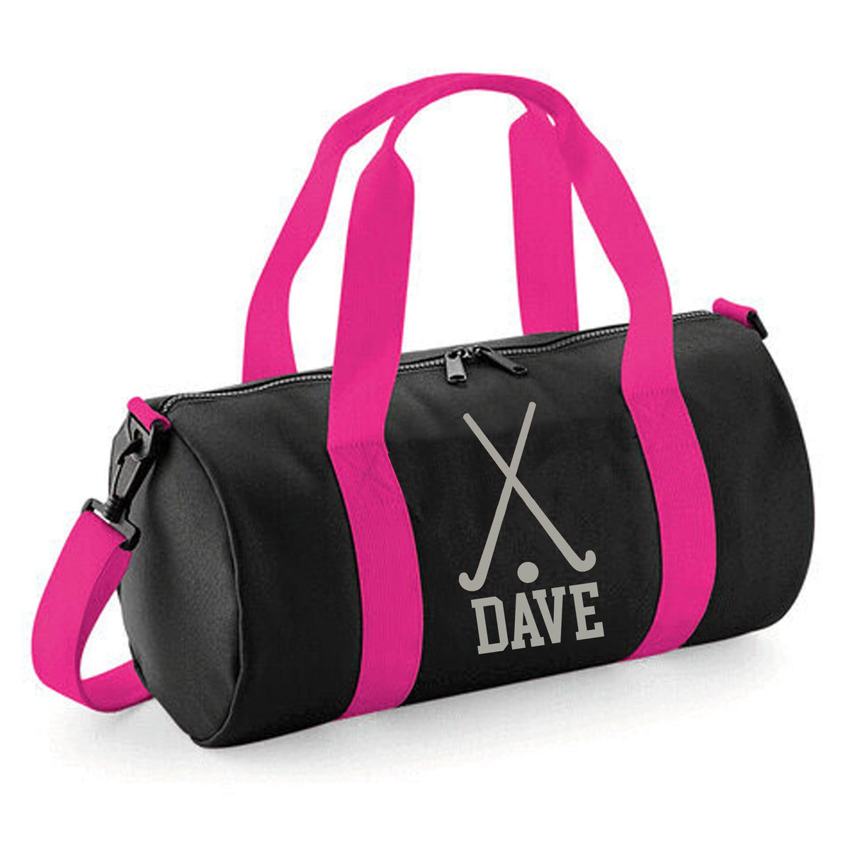 Personalised Hockey Sticks Barrel Bag | Kids Sports Holdall with Name