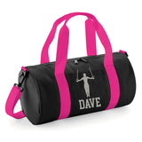 Personalised Gymnast Rings Barrel Bag | Kids Sports Holdall with Name