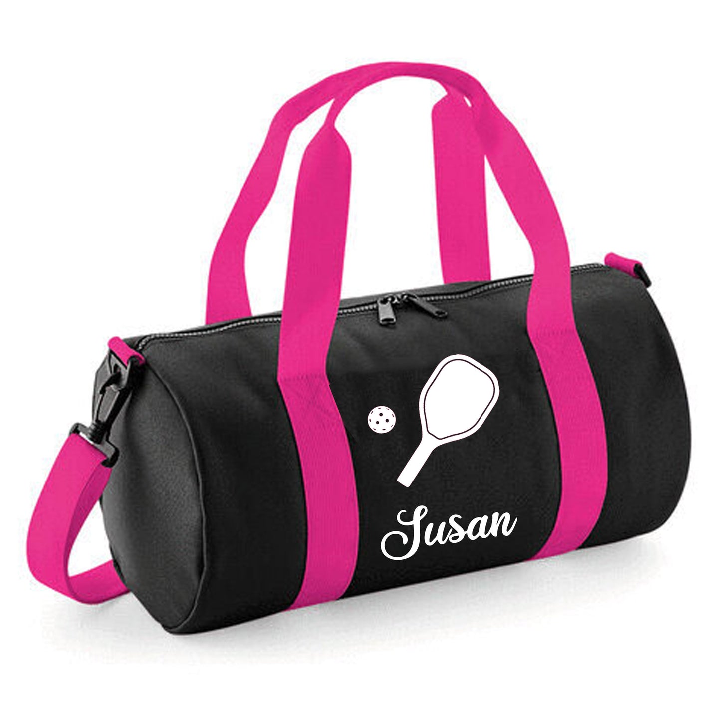 Personalised Pickleball Design Barrel Bag, Kids Durable Holdall