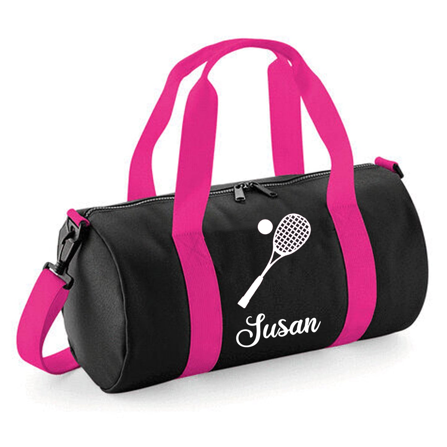Personalised Squash Barrel Bag 12L, Stylish Holdall for Kids
