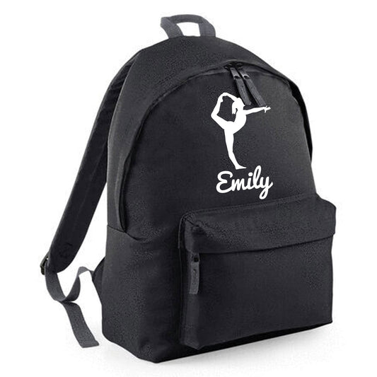 Personalised Gymnast Backpack, Kids Rucksack Bag with Name