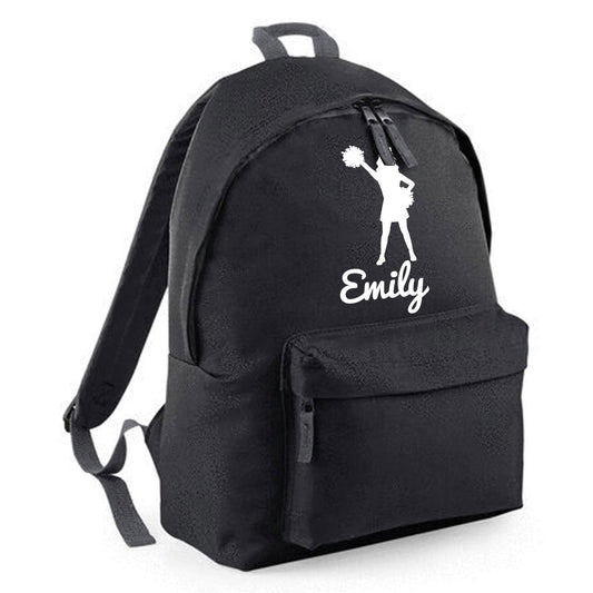 Personalised Cheerleader Backpack, Kids Rucksack Bag with Name & Design