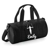 Personalised Gymnast Rings Barrel Bag | Kids Sports Holdall with Name