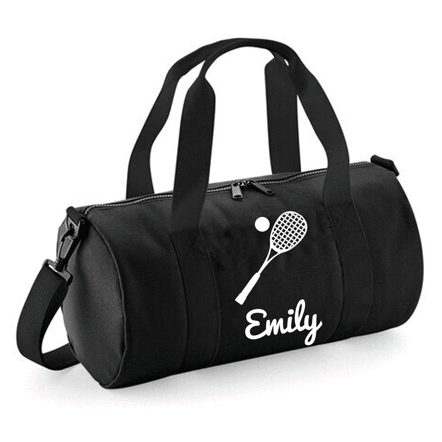 Personalised Squash Barrel Bag 12L, Stylish Holdall for Kids