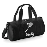 Personalised Squash Bag | Kids Barrel Holdall with Name