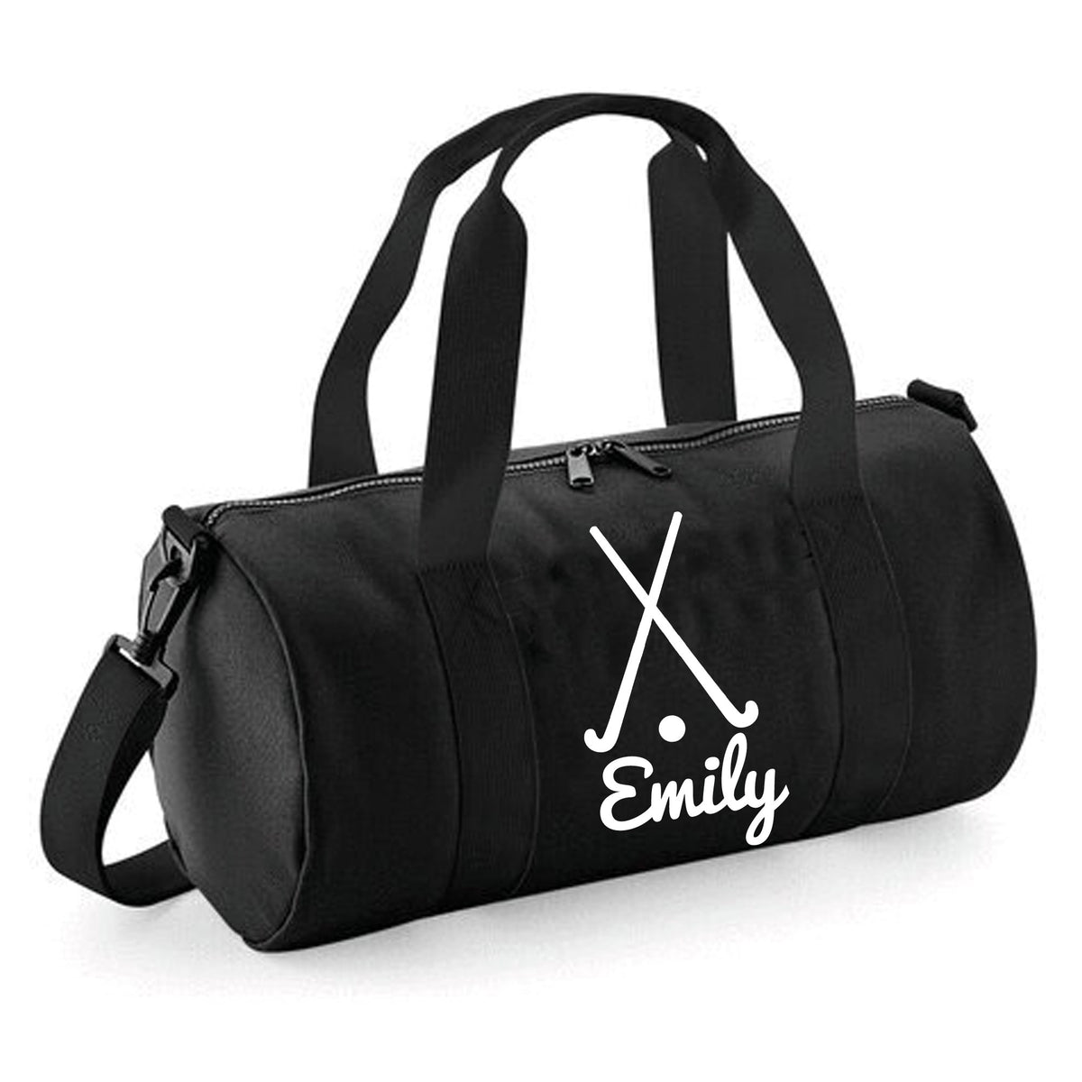 Personalised Hockey Sticks Barrel Bag | Kids Sports Holdall with Name