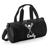 Personalised Lacrosse Barrel Bag | Kids Sports Holdall with Name