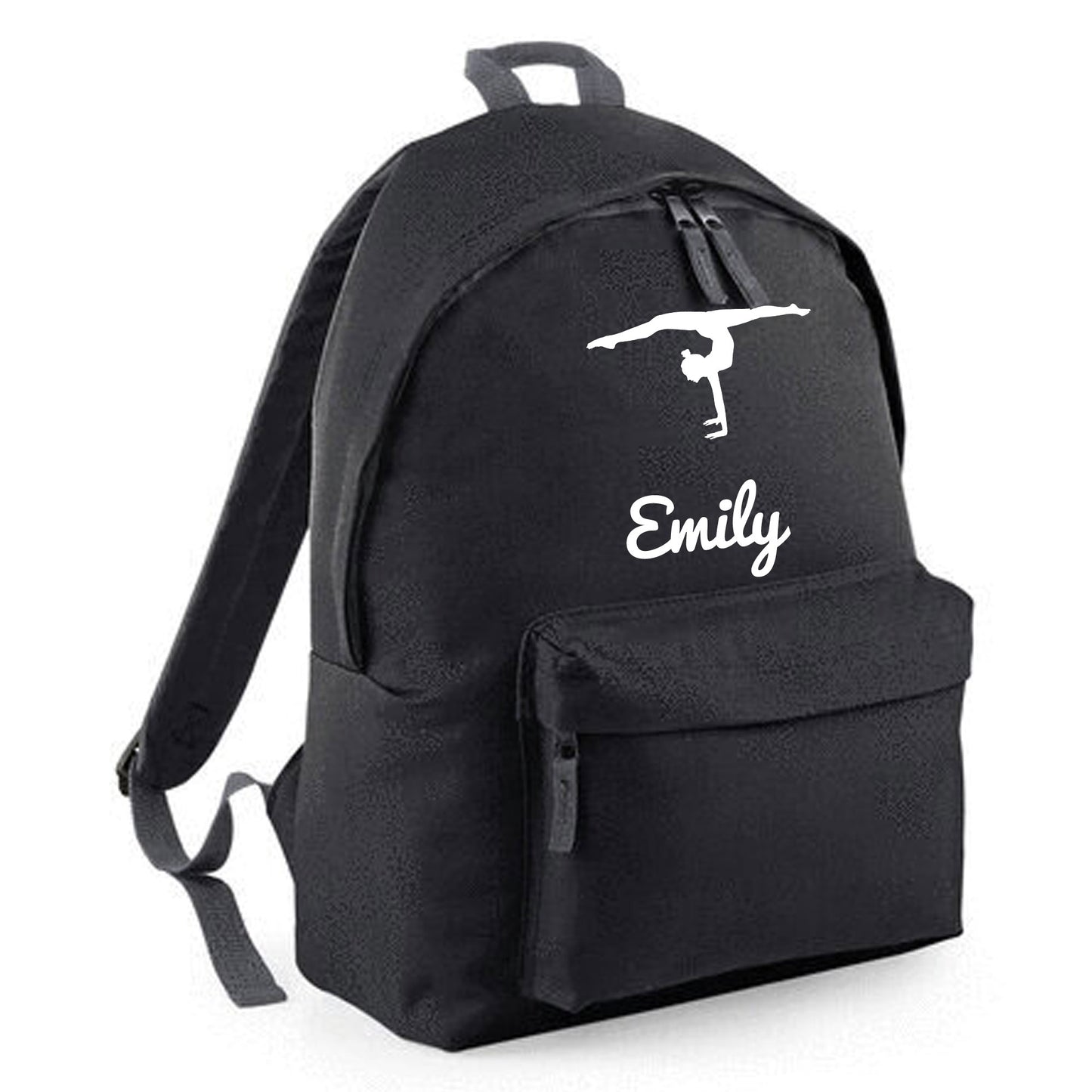 Personalised Gymnast Handstand Design Backpack Bag with Kids Name