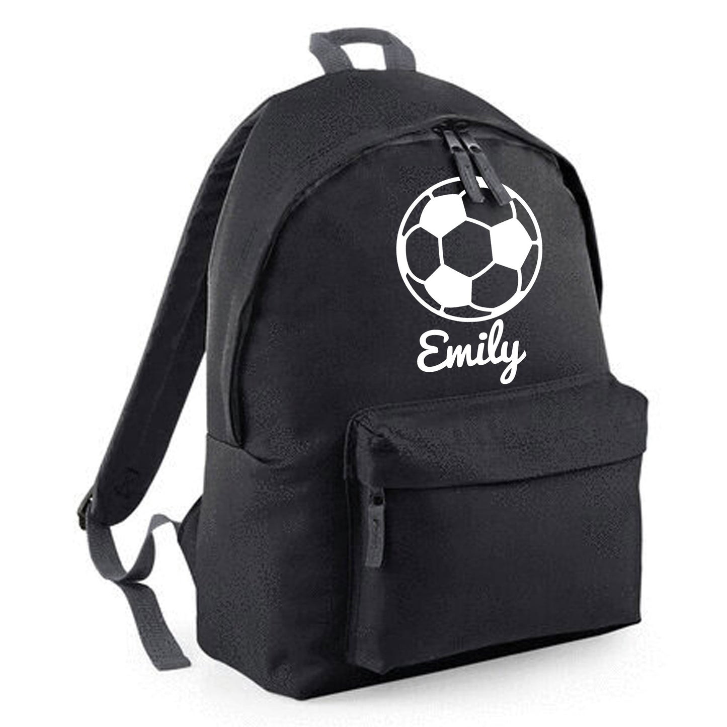 Personalised Football Ball Design Backpack, Kids Rucksack with Name