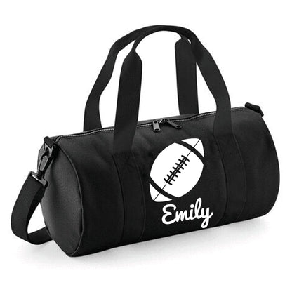Personalised Rugby Ball Barrel Bag 12L - With Logo & Name