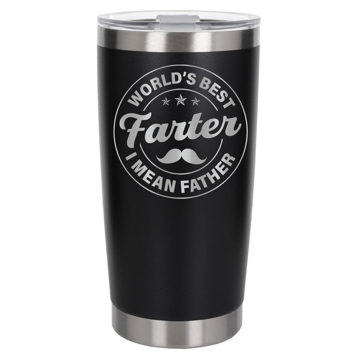 Best Farter I Mean Father Engraved Travel Mug for Dad
