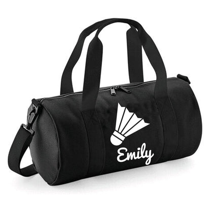 Personalised Badminton Barrel Bag, 12L - Stylish & Durable Holdall