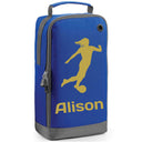 Football Boot Bag or Shoe Bag – Personalised with Name | Female Footballer Design