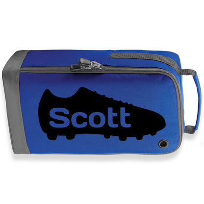 Personalised Football Boot Bag – Custom Design with Name  - Always Looking Good -    - Royal Blue  