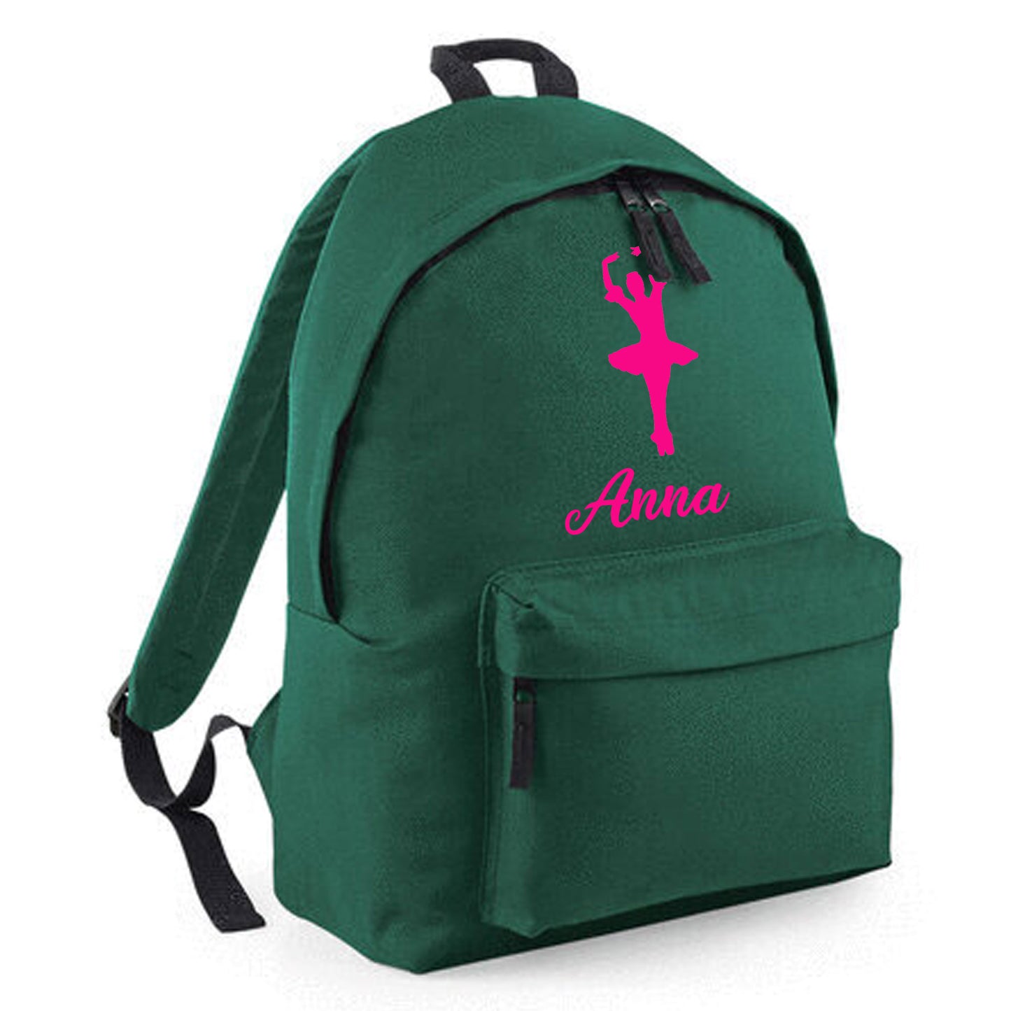 Personalised Ballerina Backpack, Dance Bag Rucksack with Name