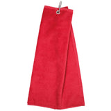 Personalised Lawn Bowls Towel – Tri-Fold with Name & Carabiner Clip
