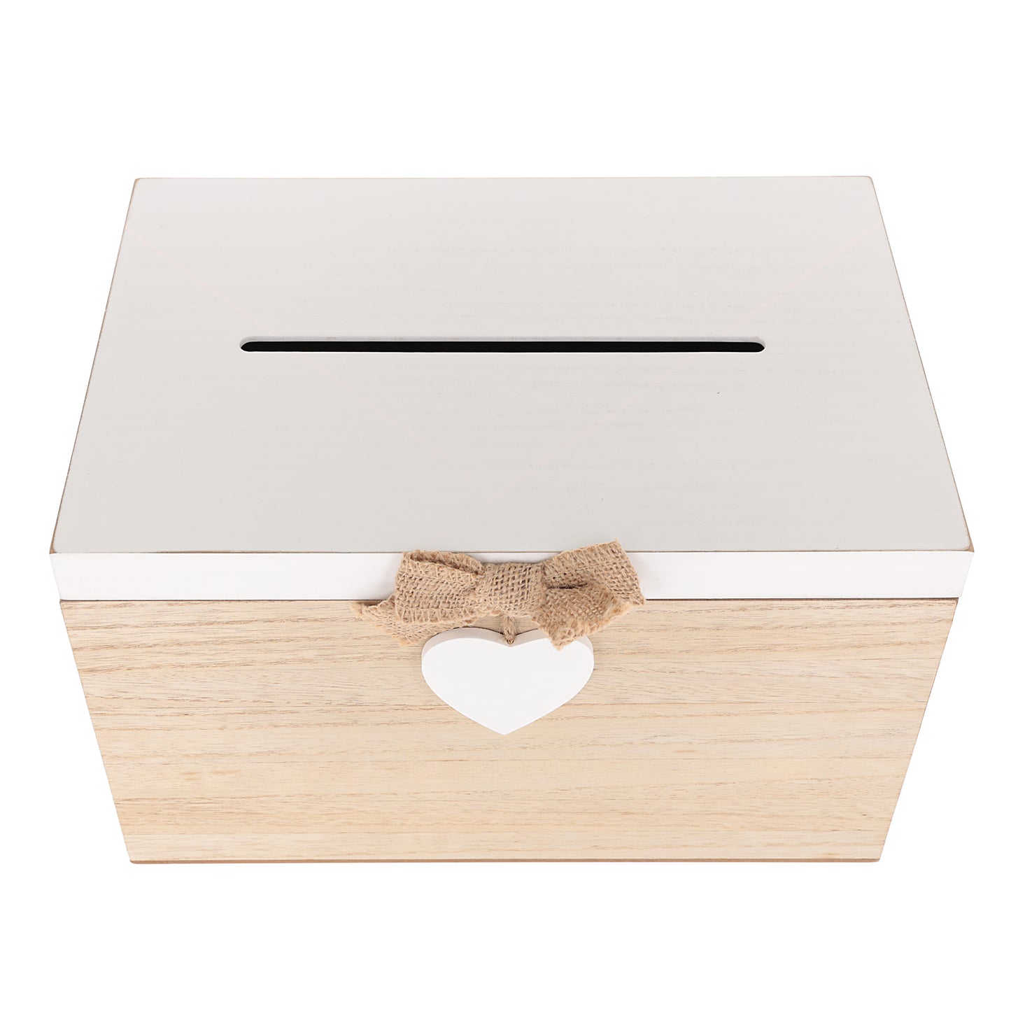 Blank Wedding or Party Card White & Wooden Memory PostBox Craft Create your Own  - Always Looking Good -   