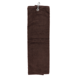 Personalised GOLF Towel - Embroidered Trifold Towel with Carabiner Clip