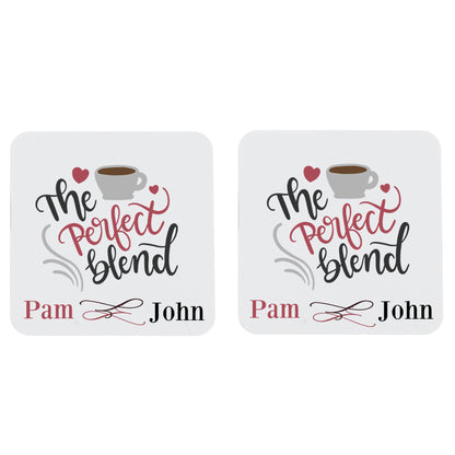 Personalised Perfect Blend Couples Set of Two Mugs With Names