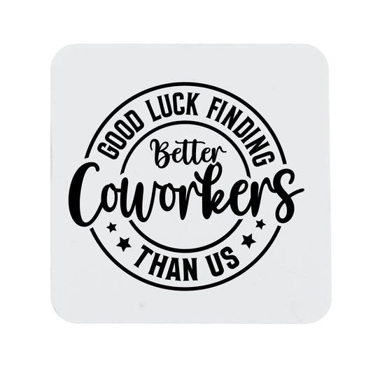 Better Coworker Ceramic Mug & Coaster Gift Set – Funny Leaving & Good Luck Present for Colleague, Boss or Work Mate