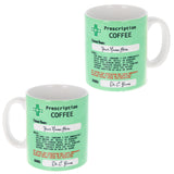 Personalised Prescription Coffee Ceramic Mug – Funny Gift for Coffee Lovers