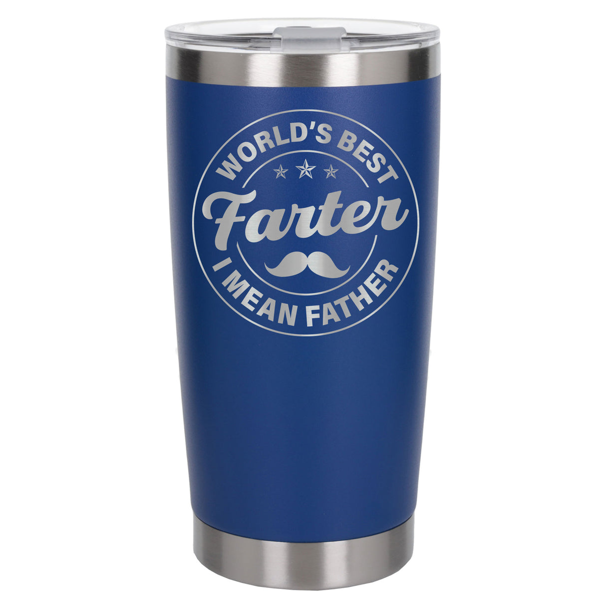 Best Farter I Mean Father Engraved Travel Mug for Dad