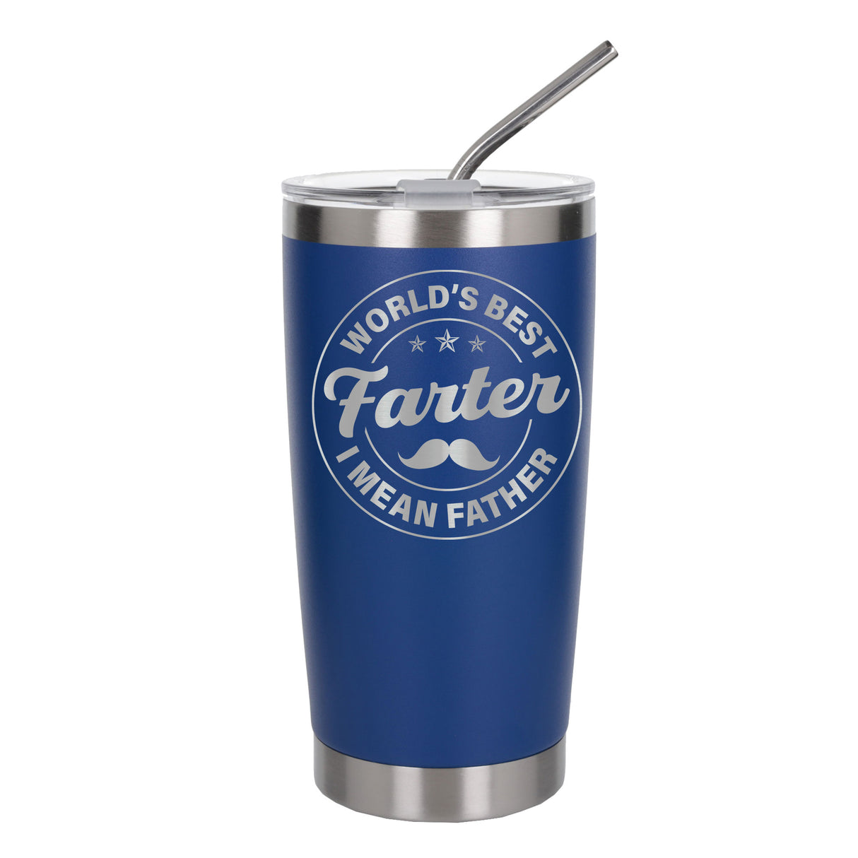 Best Farter I Mean Father Engraved Travel Mug for Dad