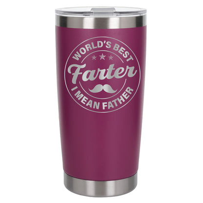 Engraved Best Farter I Mean Father Thermal Cup for Dad's