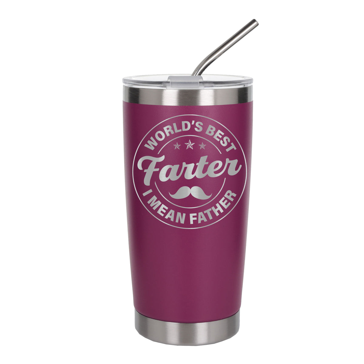 Best Farter I Mean Father Engraved Travel Mug for Dad