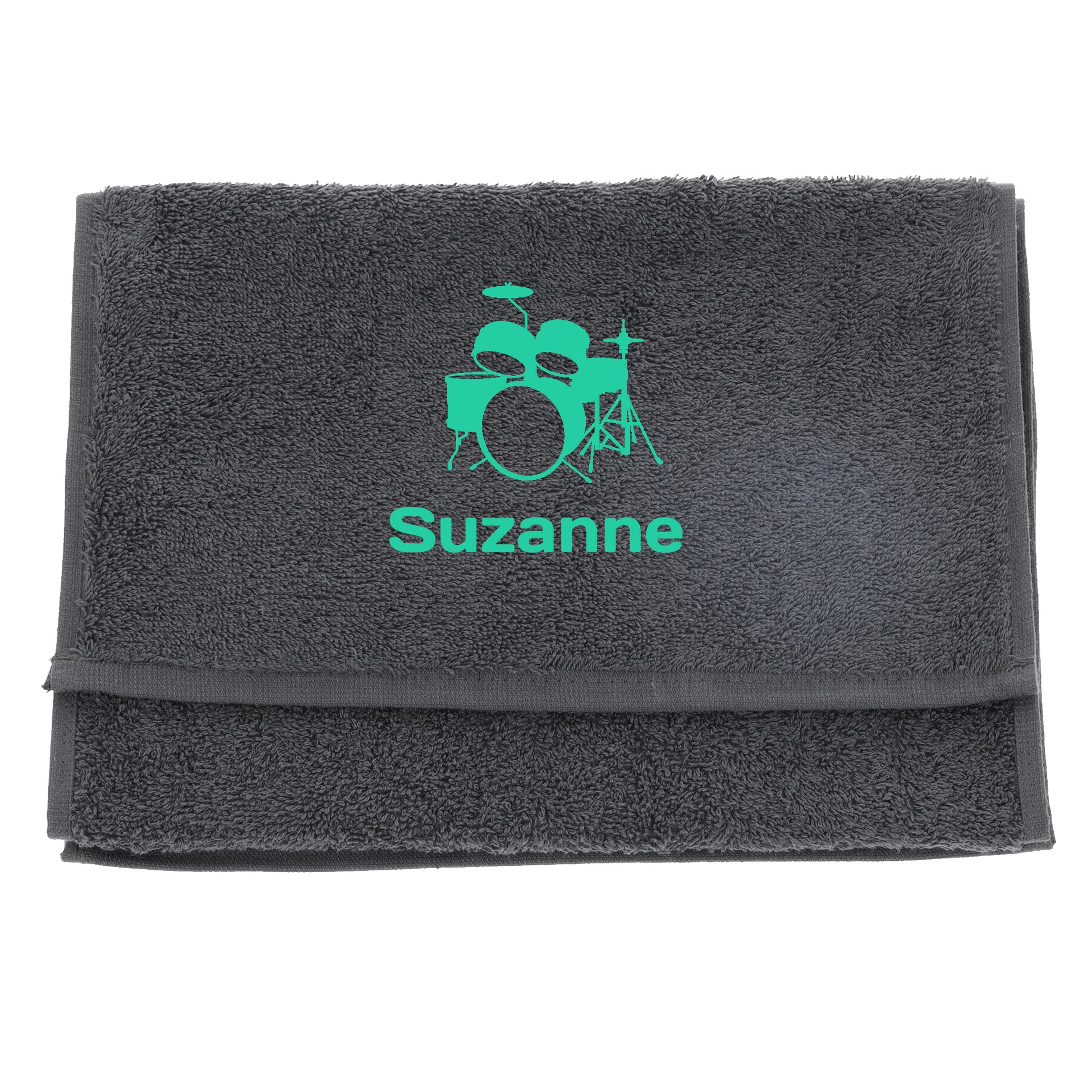 Personalised Embroidered Drummer Towel  - Always Looking Good -   