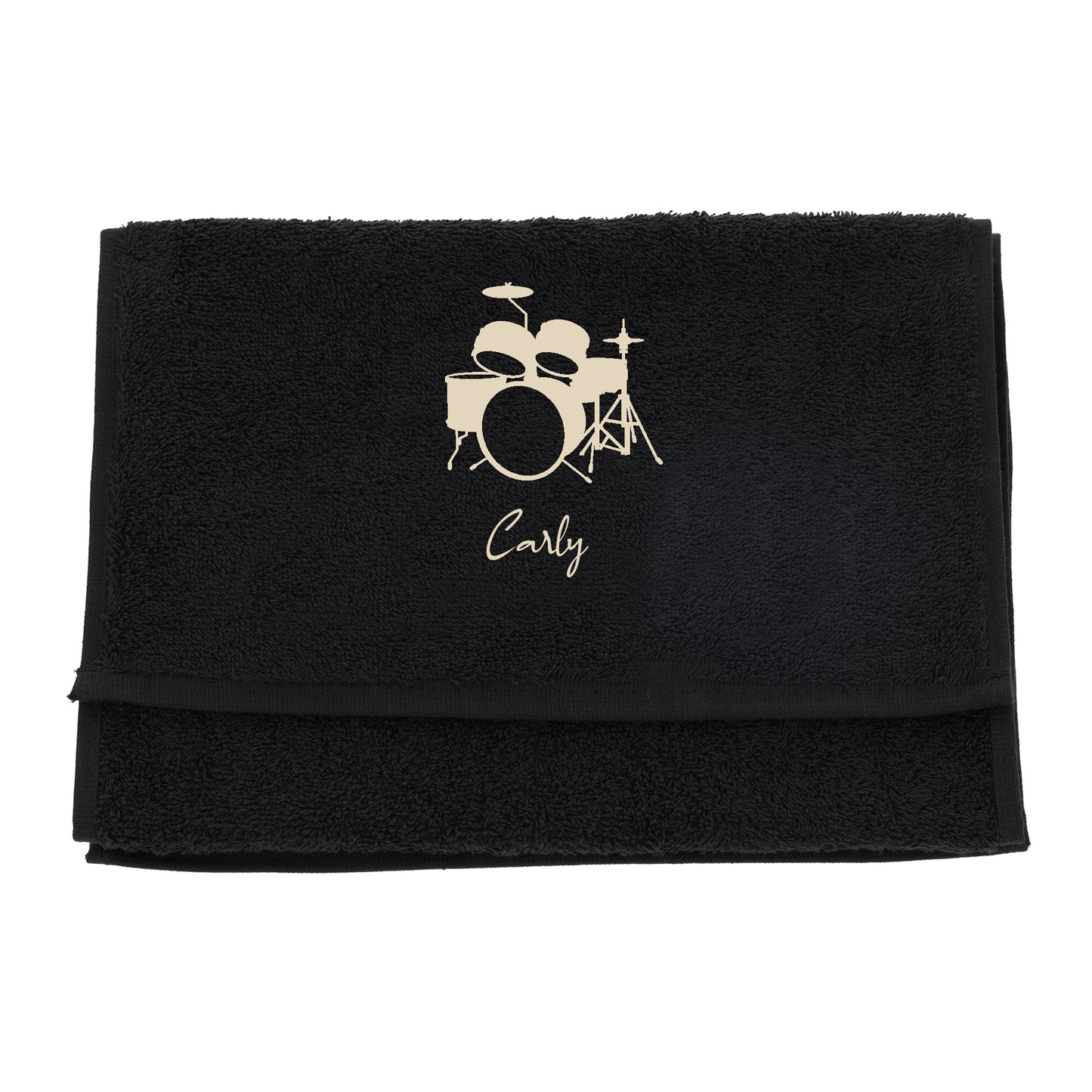 Personalised Embroidered Drummer Towel  - Always Looking Good -   