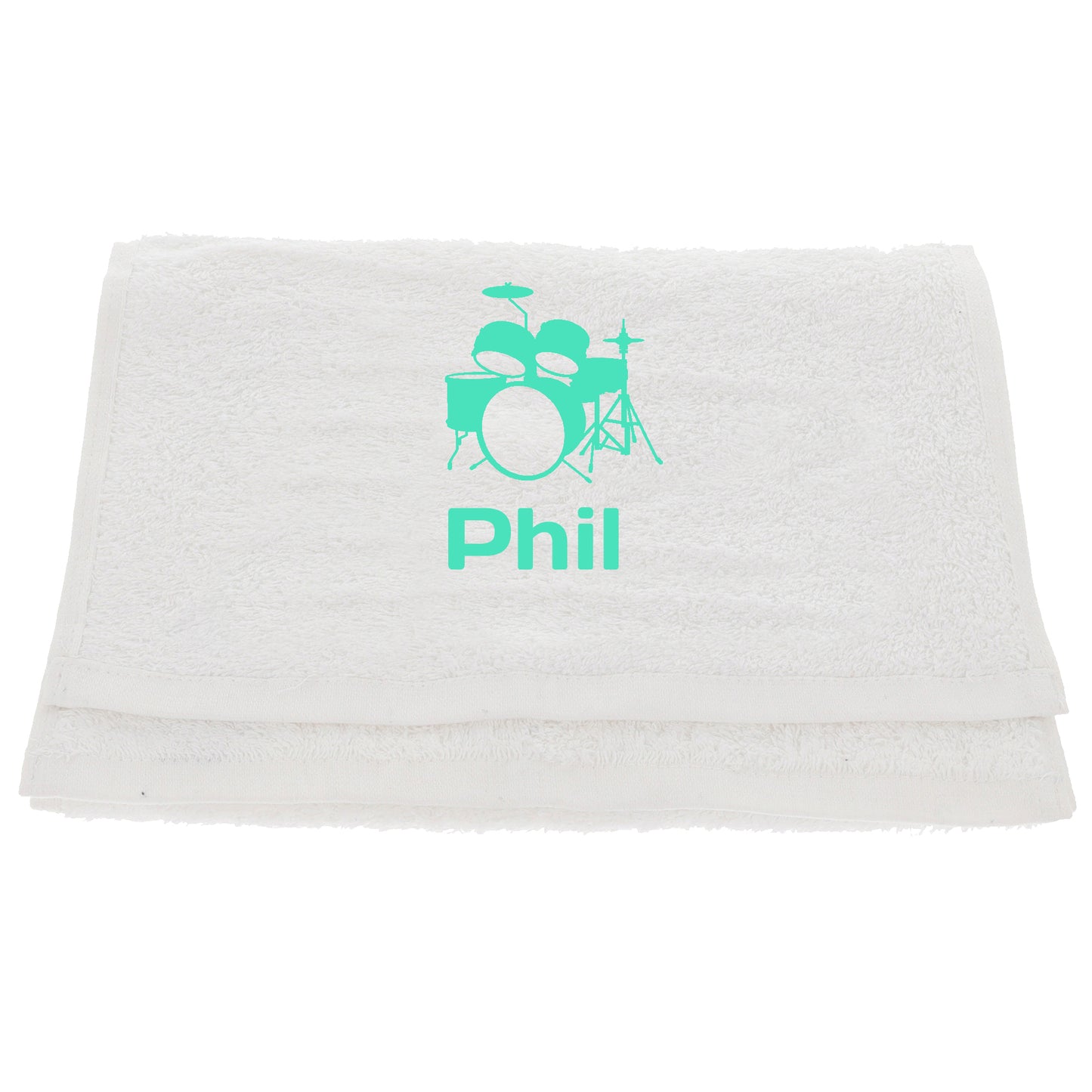 Personalised Embroidered Drummer Towel  - Always Looking Good -   