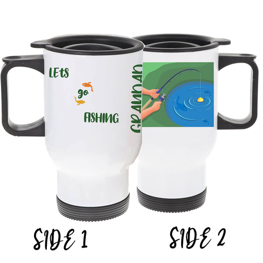 Personalised Fishing Gift Mug with Fishing Design