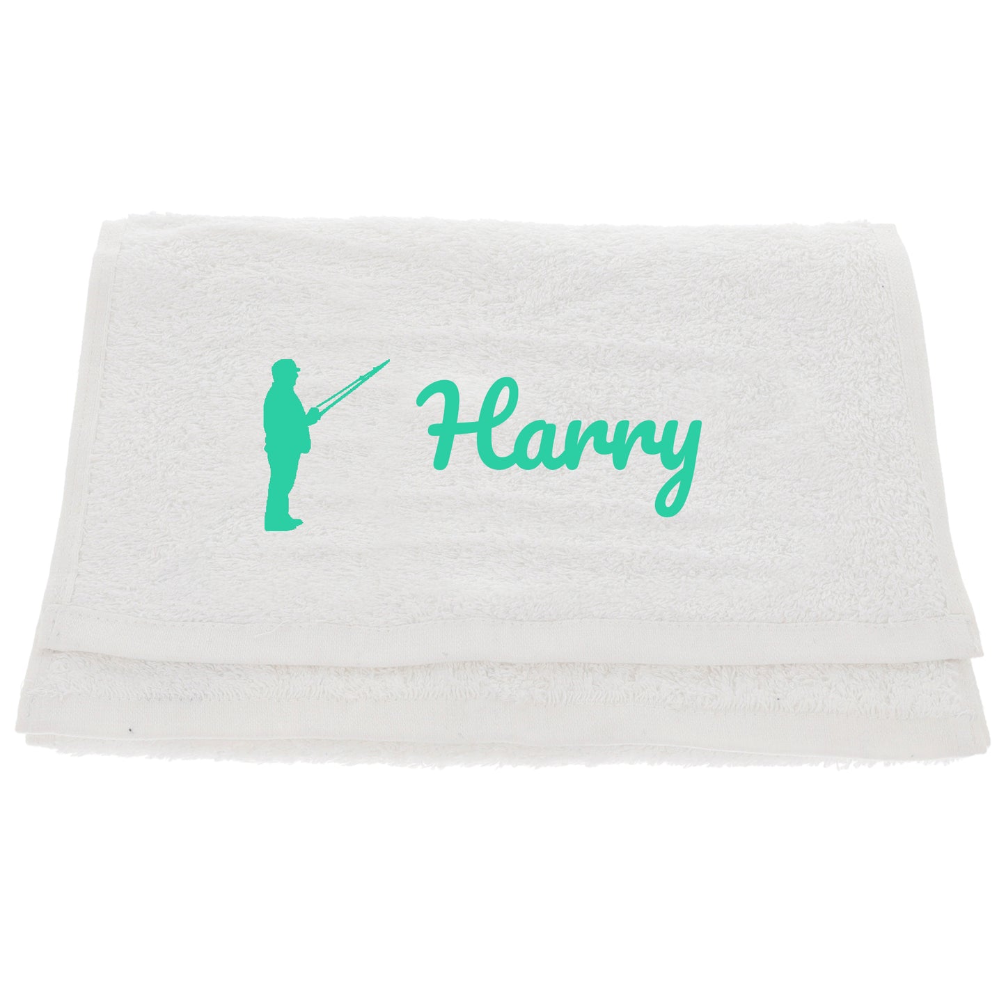 Personalised Embroidered Fishing Towel  - Always Looking Good -   