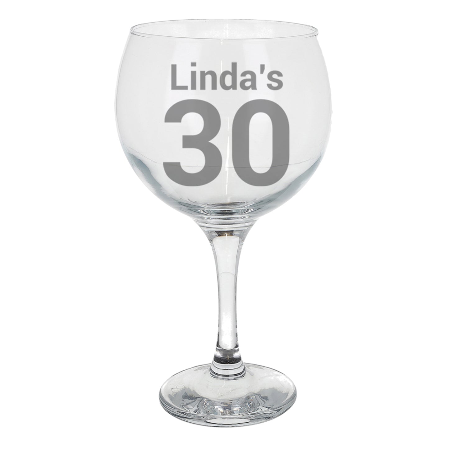 Personalised Engraved Birthday Gin Glass Gift  - Always Looking Good - Gin Glass On Its Own  