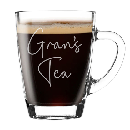Personalised Gran's Tea & Biscuit Engraved Board with Optional Mug and Message