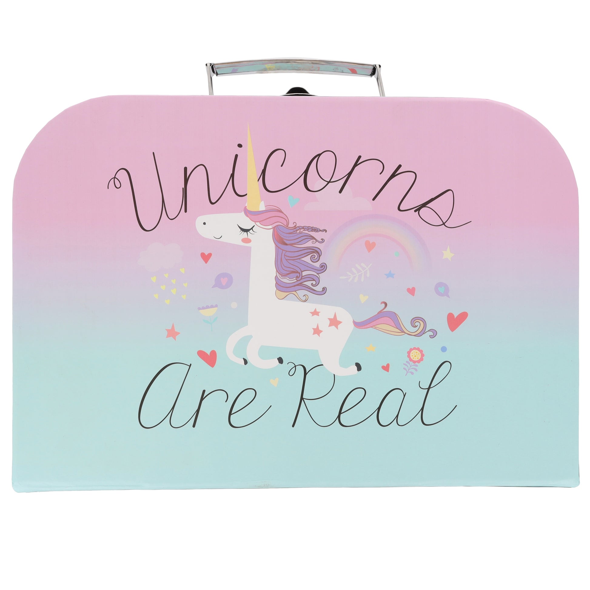 Personalised Storage Suitcase Filled Kids Gift Set  - Always Looking Good - Large Unicorn  