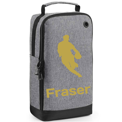 Personalised Rugby Boot Bag with Design & Name - Always Looking Good - Black   - Always Looking Good -   