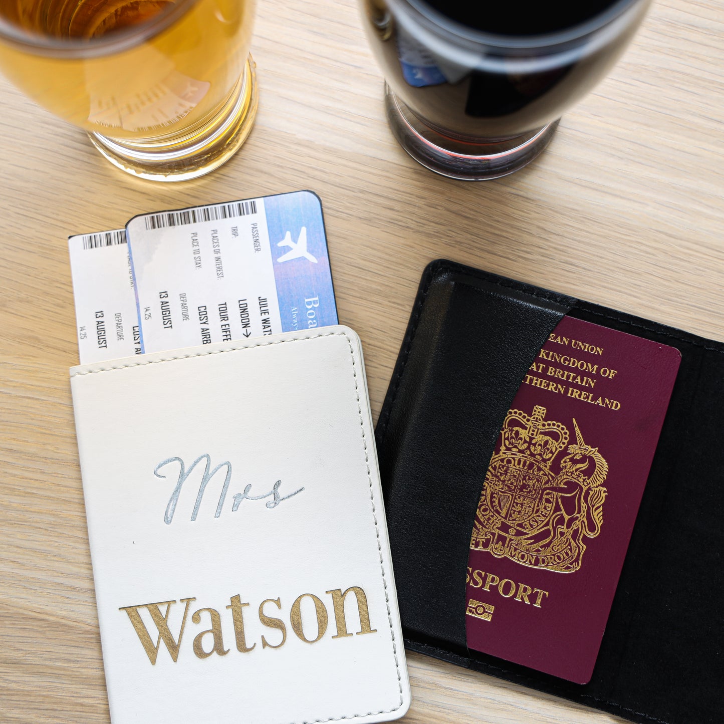 Personalised Mr and Mrs Passport Covers  - Always Looking Good -   