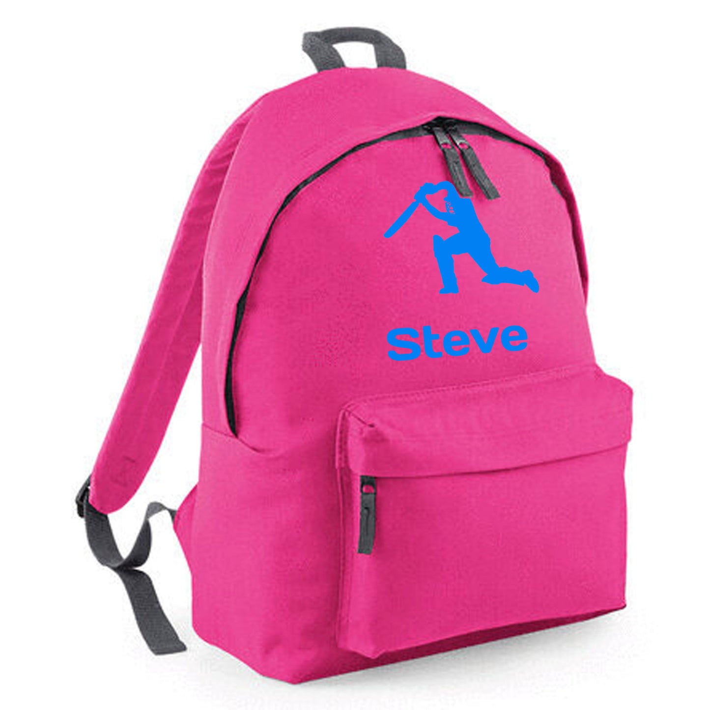 Personalised Cricket Backpack, Kids Rucksack with Name & Design