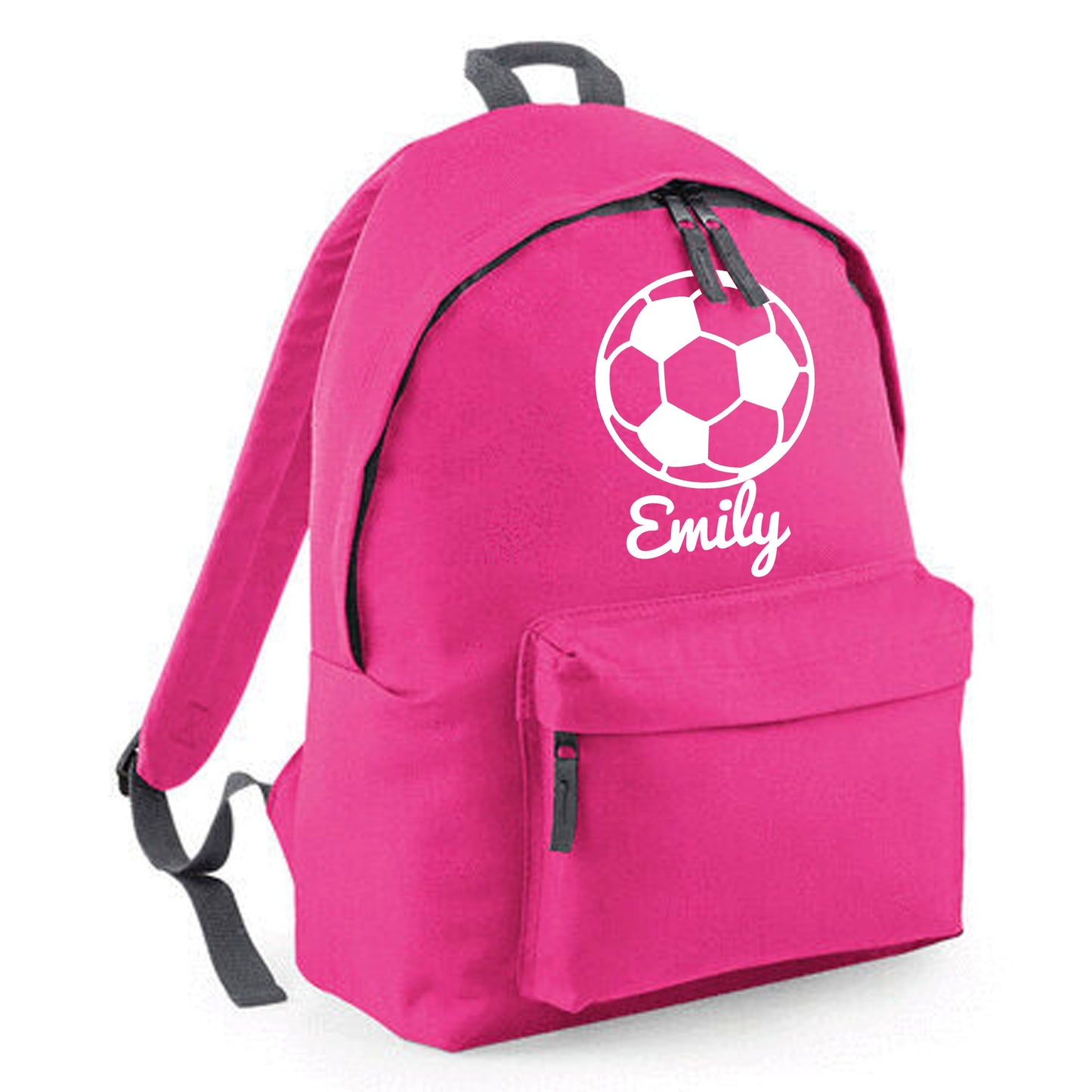 Personalised Football Ball Design Backpack, Kids Rucksack with Name