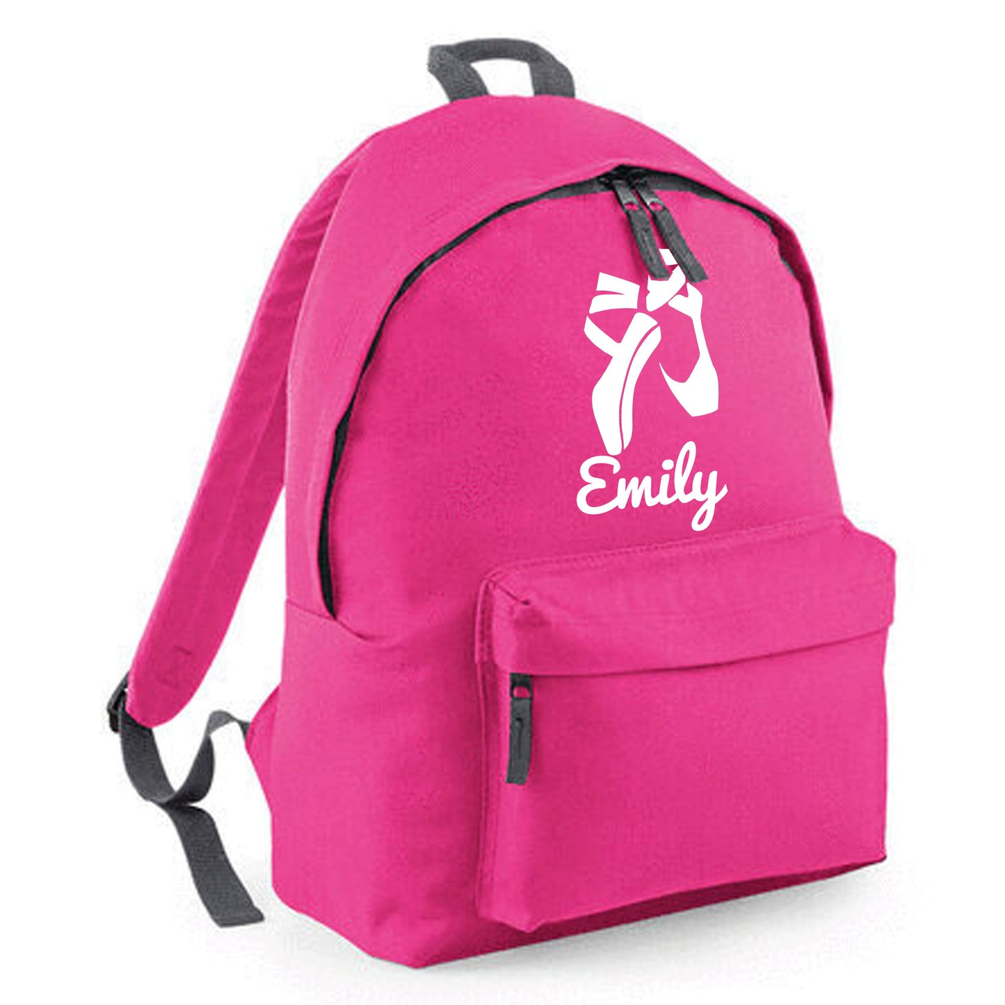 Personalised Ballet Shoes Backpack, Kids Dance Rucksack with Name