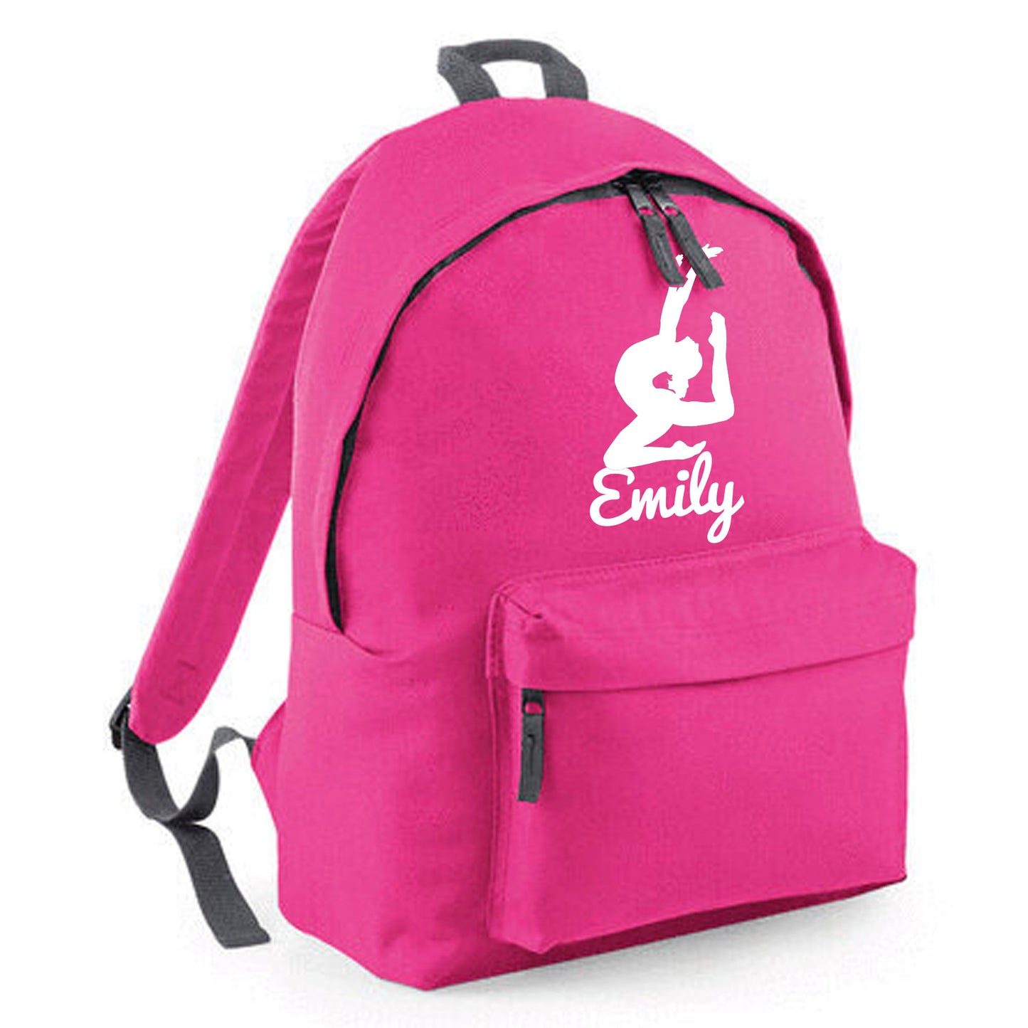 Personalised Gymnast Stretching Design Rucksack Bag with Childs Name