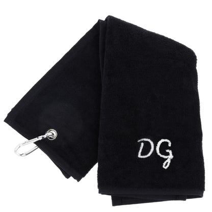 Personalised GOLF Towel - Embroidered Trifold Towel with Carabiner Clip